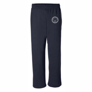 Navy Open Bottom Sweatpants